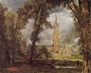 John Constable Salisbury Cathedral from the Bishop-s Grounds china oil painting reproduction